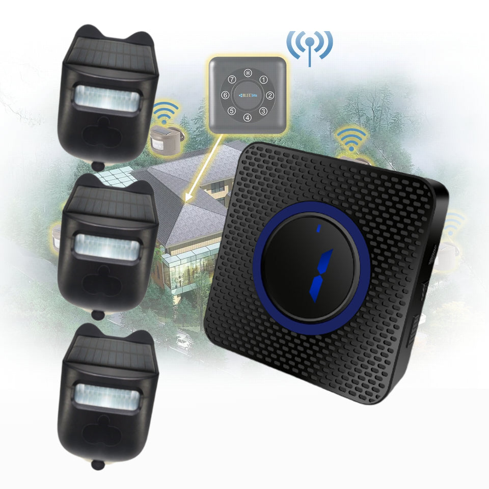 1/2 Mile Driveway Alarm System - Essential Bundle (3 Sensor + 1 Receiver)
