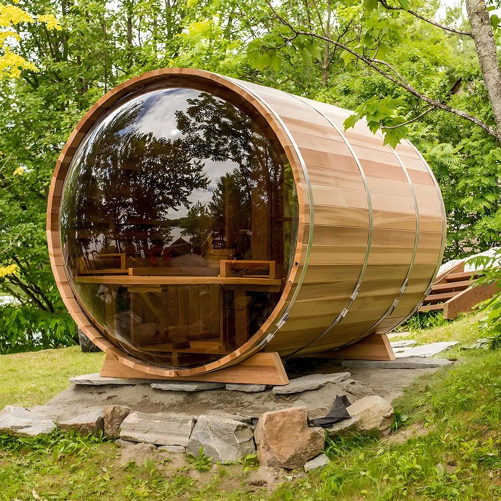 Luxury 4 Person Infrared Barrel Sauna