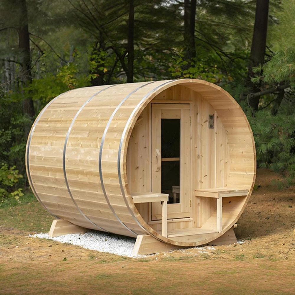 Luxury 4 Person Infrared Barrel Sauna